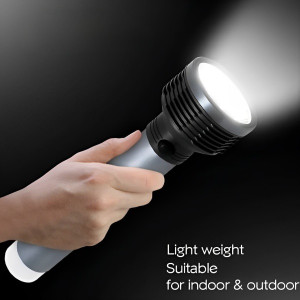 CRENTILA 50W Laser LED Torch + Bright Back Tube Rechargeable with ...