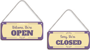 Welcomesign Sorry DELWOR Welcome We're Open, Sorry, We're Closed Emergency Sign Price in ...