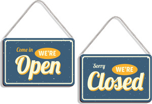 DELWOR Come In We Are Open, Sorry We're Closed Emergency Sign Price in ...