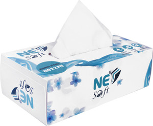 NE Soft 2 Ply Ultra Soft OBA Free 100% Virgin Facial Tissue 100 Pull ...