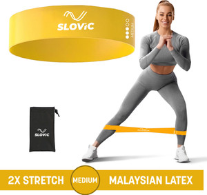 SLOVIC Mini Resistance Loop Band for Full Body Exercises - Yellow ...