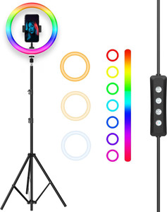 Tygot 14 Inch RGB LED Ring Light with 7 Feet Tripod for Phone & Camera ...
