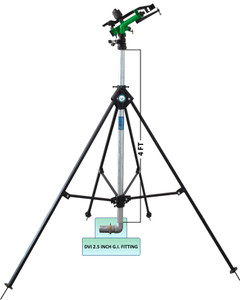 DVI 1.25 INCH PVC Raingun Set With 4ft Riser Pipe With GI Type 2.5 INCH ...