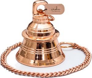 Brass Hanging Bell BHB-001 | Pooja Hanging Bell | Brass Pooja Bell For Temple Ghanti Mandir Made Of Top Brass Antique Asmita Creations