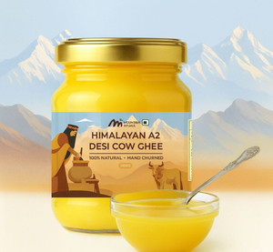 the mountain rituals Organic Himalayan A2 Desi Cow Ghee Glass Bottle ...