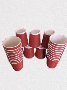 GHOSHDISPOSABLE (Pack of 25) Pipple Paper cup Glass Water/Juice Glass ...
