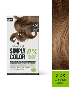 Schwarzkopf Simply Color Permanent Hair Colour , 7.50 Almond Brown ...