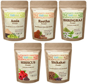 Poudre Ayurvédique Shikakai Bio Avec Amla, Reetha, Bhringraj, Hibiscus - Soin Cheveux