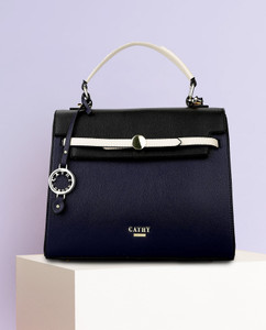 Buy Cathy London Women Blue Hand-held Bag Black & Blue Online @ Best ...