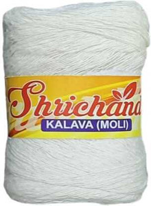 Shrichand White Moli(pack of 6)Rakshasutra Pooja Thread,Kalawa, Kalava ...