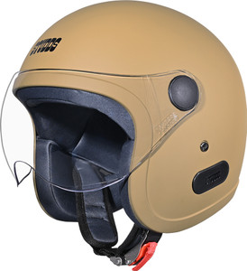 Jethelm Offen Motorrad Visier Kratzfest Sonnenblende Roller ECE 22-06 Mattschwarz M