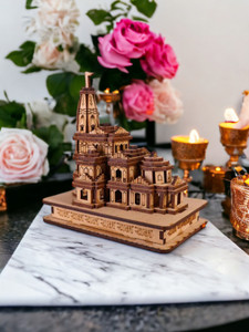 CAPIO ART Shri Ram Mandir Ayodhya/ Replica Miniature for Home Dcor/Ram ...