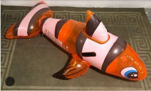 KinderTales Fish Inflatable float Ride-On For Kids Multicolor ...