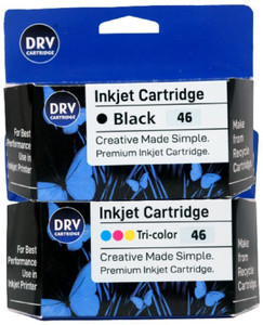 DRV Solutions 46 Pack of 2 Black + Tri Color Combo Pack Ink Cartridge ...