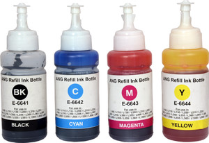 Ang Multi Color Ink Bottle - 70 ml Compatible For Use in Epson L380 ...