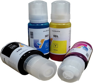 UV Printer ( BK 127ML & CMY 70ML Ink) Black + Tri Color Combo Pack Ink ...
