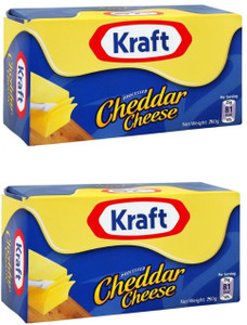 Kraft Processed Cheddar Cheese (Pack of 2) Price in India - Buy Kraft ...