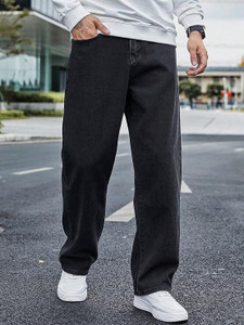 BREXX Relaxed Fit Men Black Jeans - Buy BREXX Relaxed Fit Men Black ...