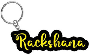 Sticker Name Rackshana SY Gifts Rackshana Name Black Yellow Name Keychain Key Chain Price in ...
