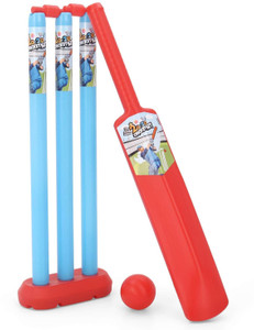 New Cricket Set Bat Ball Wooden Wickets With Mesh Carry Bag Garden Kids Fun Park Play Size 3~5056316785617 01c Mp