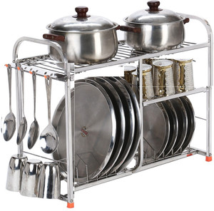 Shengshou Utensil Kitchen Rack Steel 18x24 inch Steel Wall Mount ...