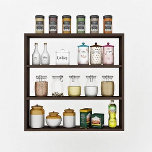 Firebees Containers Kitchen Rack Wood stylish floating wall mount rack ...