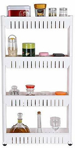 LionBolt Containers Kitchen Rack Plastic 4 Layer Storage Organizer Slim ...