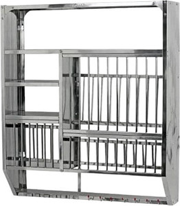 Dev Plate Kitchen Rack Steel Wall Mounted Dish Rack (39x36) Utensil ...