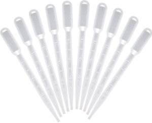Lab Tissue Ink Dropper EXCLIQ 3 ml Transfer Graduated Pipettes 0.5 ml Dropper,Ink Filler(Pack ...