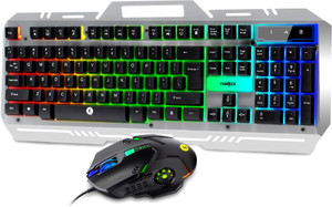 Frontech KB-0039 Wired Super Design Gaming Keyboard and Optical Mouse ...