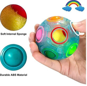 Cubo Rubik 12 Agujeros Magic Rainbow Ball Puzzle Teaser Con 11