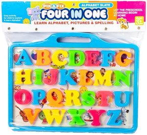 zokato 4 in 1 Alphabet Slate Pick & Fix Letters to Learn Writing Board ...