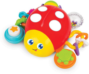SKOODLE Winfun Press N Go Activity Ladybug – Music, Rattle & Spinning ...