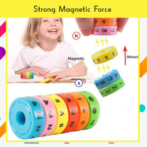mil9us 2PCS of Education Magnetic Math Calculation Cube Toy (12 PIECE ...
