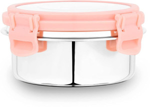 Flipkart.com | KMH Stainless Steel Fusion Lunch Box in Pink Color Lid ...