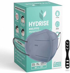 Hyd Masks Hydrise HYDRISE Pack of 15 Premium N95 Mask For Men and Women with Mask ...