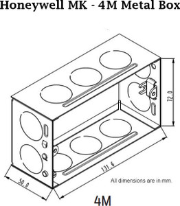 RK Trading Honeywell MK - 4M Metal Electrical Box Price in India - Buy ...