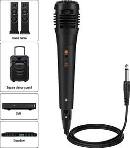 ME&U Dynamic Vocal Microphone for Speaker,Wired Handheld Mic with On ...