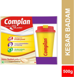 COMPLAN Nutrition Drink Powder for Children, Kesar Badam Flavour ...
