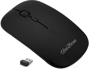 UniBoss Ulrta Slim Silent Click Ergonomic Mouse Wireless Optical Gaming ...