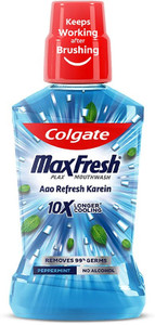 Colgate Maxfresh Aao Refresh Karein Antibacterial Mouthwash, 24/7 Fresh ...