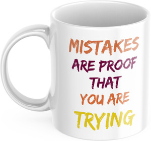 KAALPANIK Mug-Mistakes Ceramic Coffee Mug Price in India - Buy ...