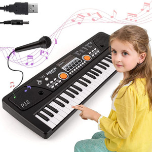 Just97 49 Key Piano Keyboard Toy for Kids P5 dc Power Option+Recording ...