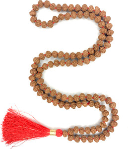 Rudra Rudra Swaroop 5 Mukhi Rudraksha mala,8mm Bead Premium Quality ...