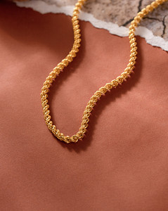 ElegantImitation Rope Designed 30 Inch Long One Gram Gold-plated Plated ...