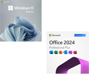 Ms Windows 2024 MICROSOFT Combo Office 2024 + Windows 11 Home Updated Latest Edition ...