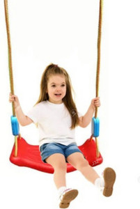 Just97 Rider Swing Jhula for Kids Playing Indoor Outdoor Plastic ...