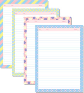 Flipkart.com | Fun Lines Project Papers Ruled A4 80 gsm Coloured Paper ...