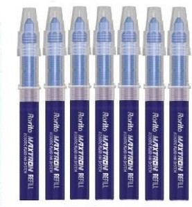Rorito Maxtron Blue Ink Refills, Pack of 7, Waterproof Ink Gel Pen ...