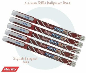 Rorito Fanta Flo Fantaflo ( Red) pack of 10 Ball Pen - Buy Rorito Fanta ...